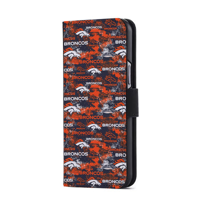 Denver Broncos Patterns Flip Wallet Phone Case