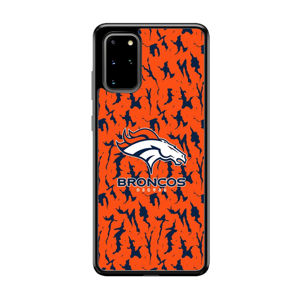 Denver Broncos Script for The Winner Samsung Galaxy S20 Plus Case-Rubber Black (2D Case)-Oxvistore