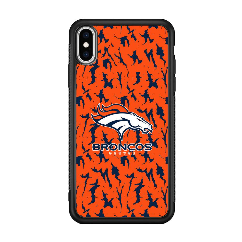 Denver Broncos Script for The Winner iPhone Xs Max Case-Rubber Black (2D Case)-Oxvistore