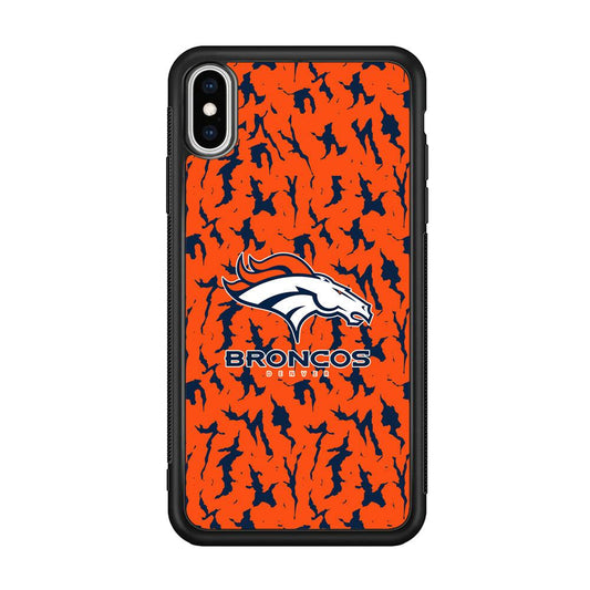 Denver Broncos Script for The Winner iPhone Xs Max Case-Rubber Black (2D Case)-Oxvistore