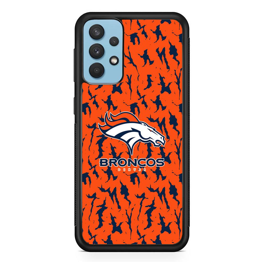 Denver Broncos Script for The Winner Samsung Galaxy A32 Case-Rubber Black (2D Case)-Oxvistore