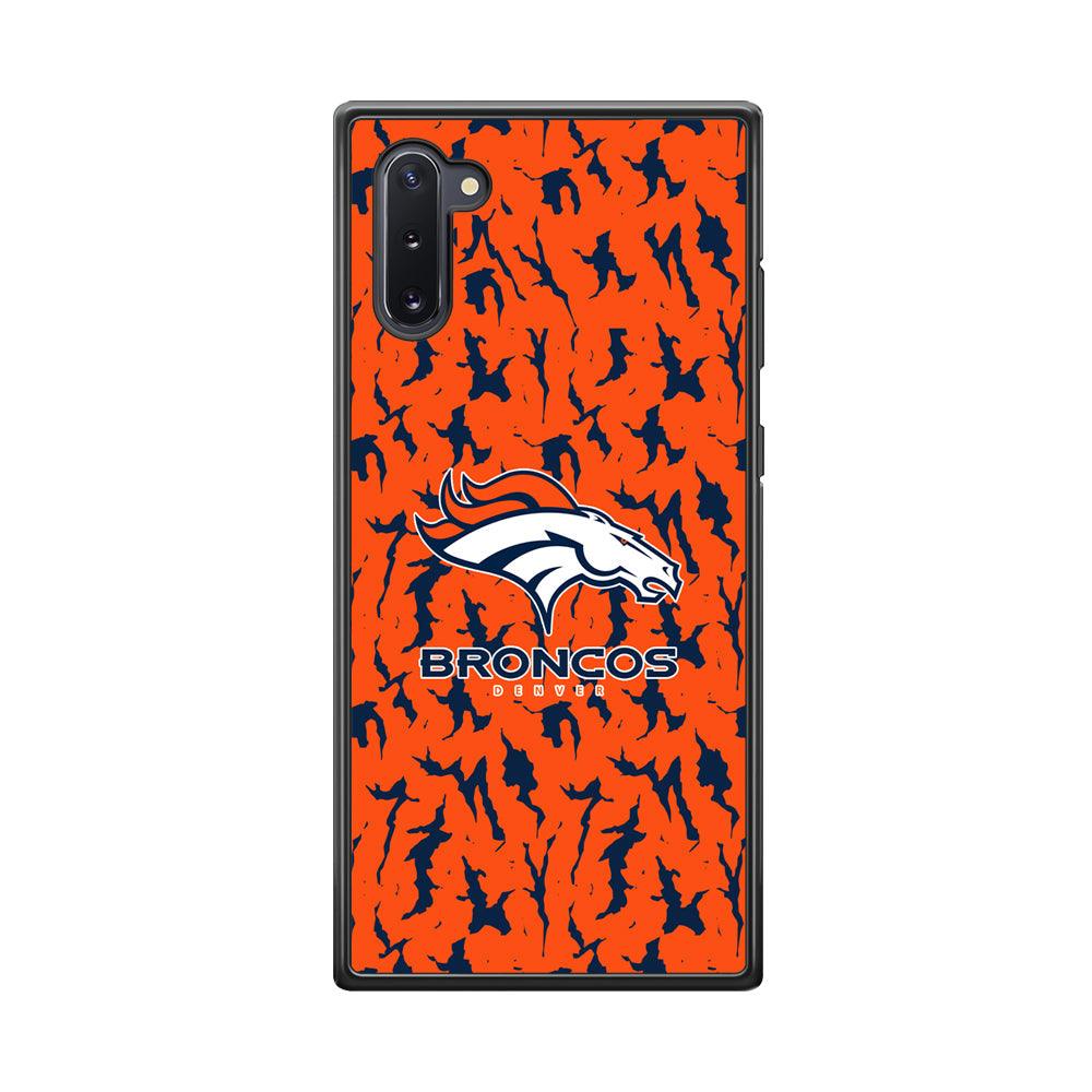 Denver Broncos Script for The Winner Samsung Galaxy Note 10 Case-Rubber Black (2D Case)-Oxvistore