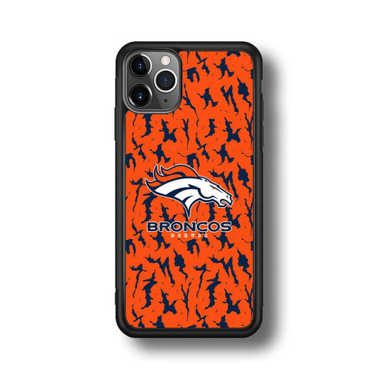 Denver Broncos Script for The Winner iPhone 11 Pro Max Case-Rubber Black (2D Case)-Oxvistore