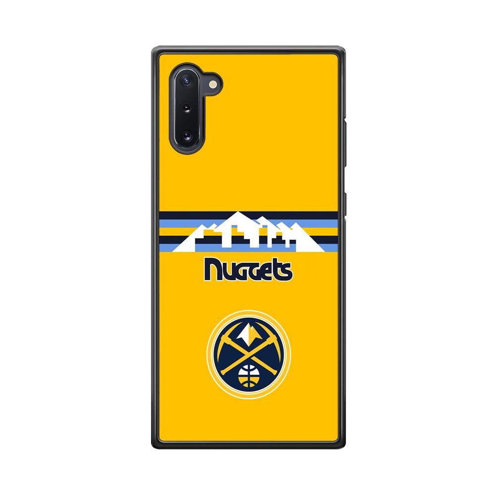 Denver Nuggets Home for Comeback Samsung Galaxy Note 10 Case-Rubber Black (2D Case)-Oxvistore