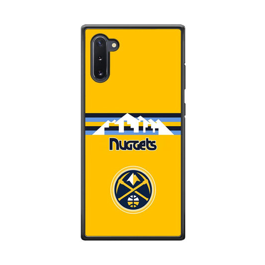 Denver Nuggets Home for Comeback Samsung Galaxy Note 10 Case-Rubber Black (2D Case)-Oxvistore