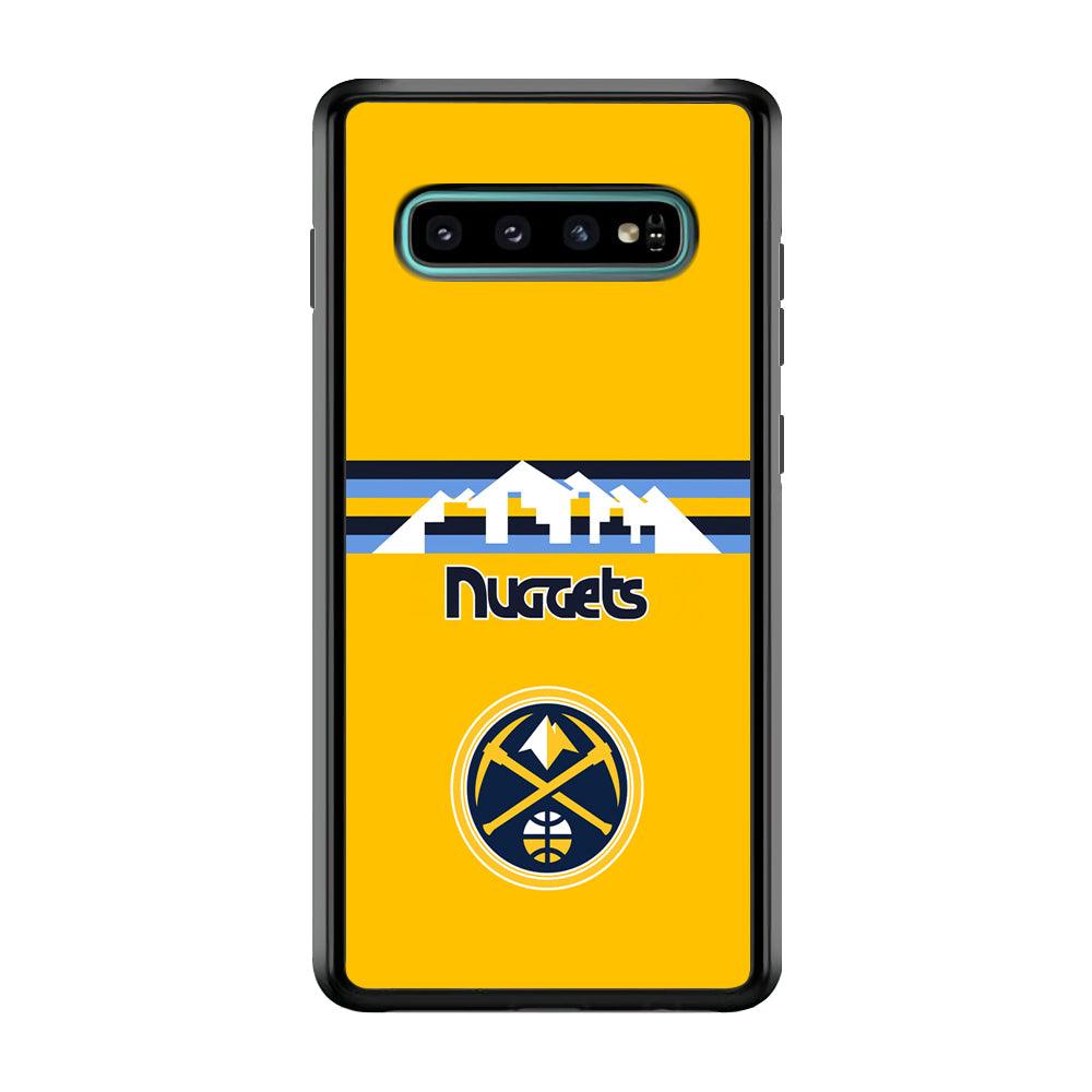 Denver Nuggets Home for Comeback Samsung Galaxy S10 Case-Rubber Black (2D Case)-Oxvistore
