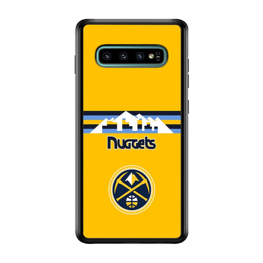 Denver Nuggets Home for Comeback Samsung Galaxy S10 Case-Rubber Black (2D Case)-Oxvistore