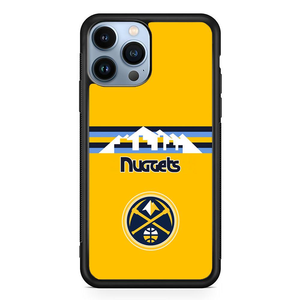 Denver Nuggets Home for Comeback iPhone 13 Pro Max Case-Rubber Black (2D Case)-Oxvistore
