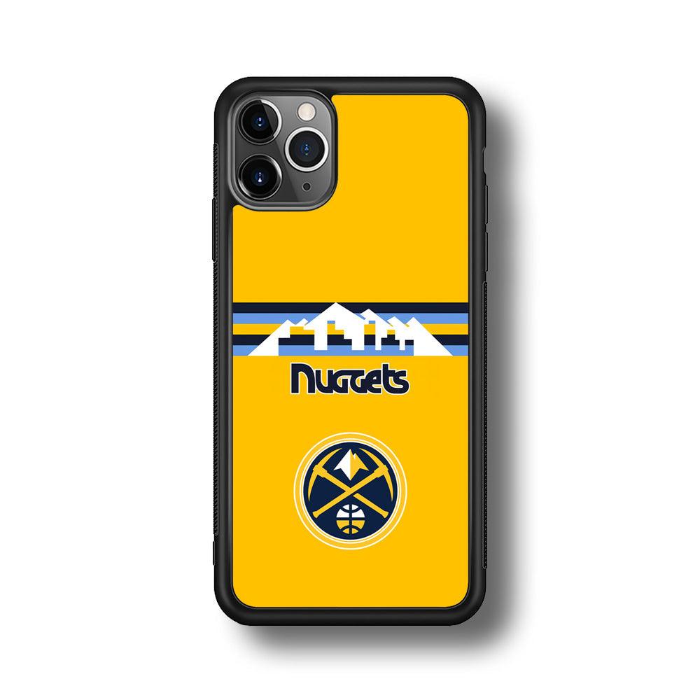 Denver Nuggets Home for Comeback iPhone 11 Pro Max Case-Rubber Black (2D Case)-Oxvistore