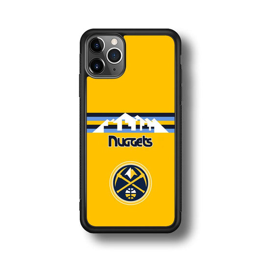 Denver Nuggets Home for Comeback iPhone 11 Pro Max Case-Rubber Black (2D Case)-Oxvistore
