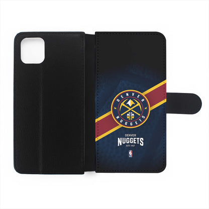 Denver Nuggets Logo Flip Wallet Phone Case