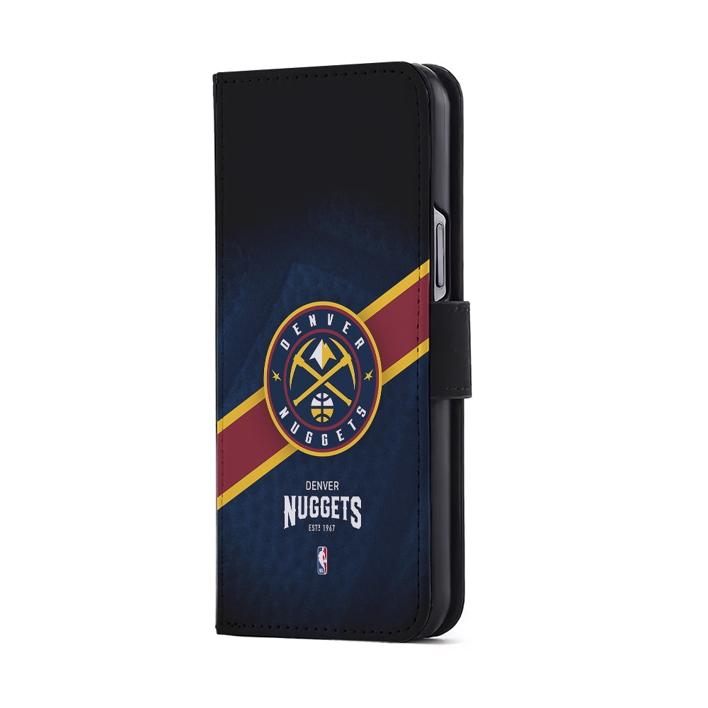 Denver Nuggets Logo Flip Wallet Phone Case