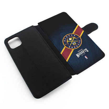 Denver Nuggets Logo Flip Wallet Phone Case