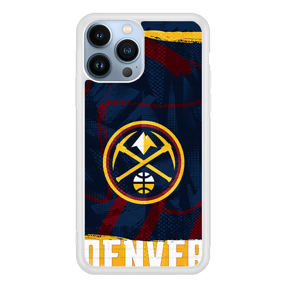 Denver Nuggets Pattern 2D Rubber Phone Case