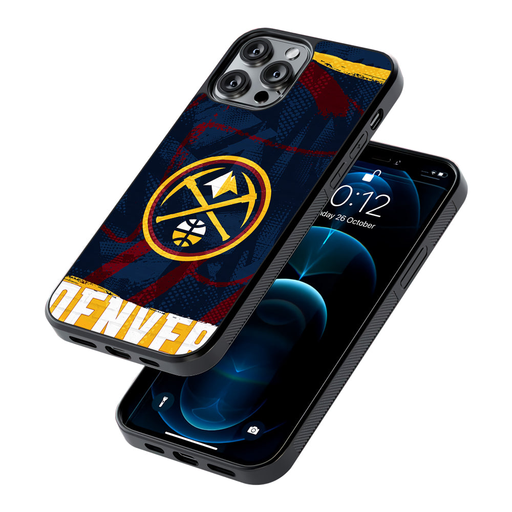 Denver Nuggets Pattern 2D Rubber Phone Case