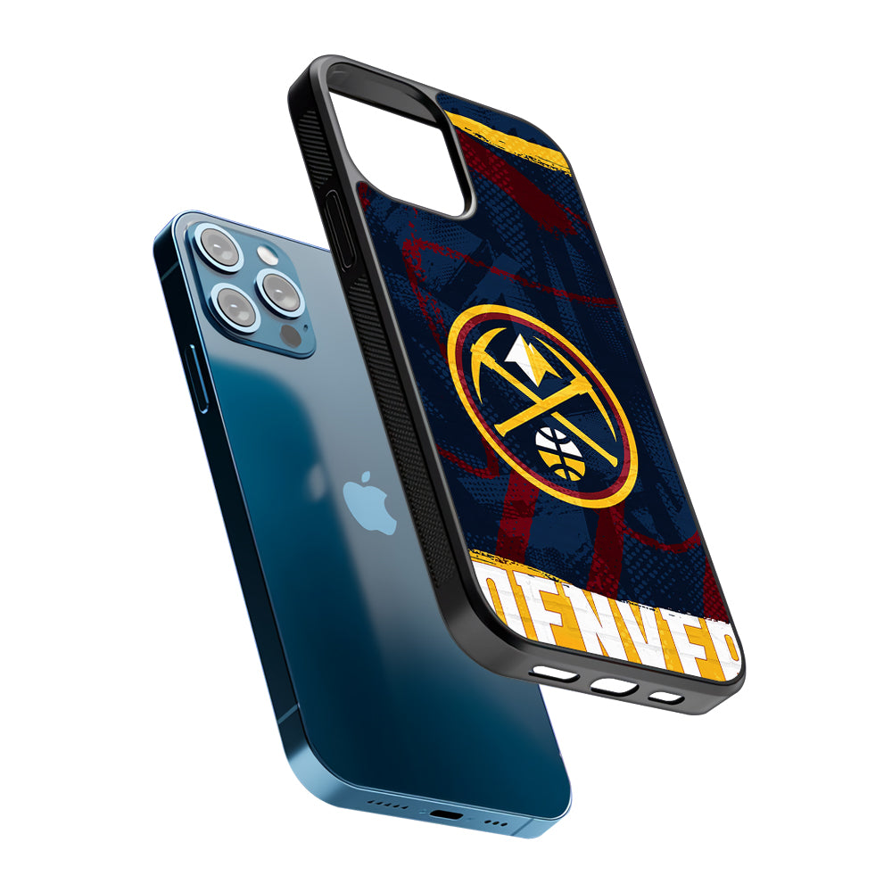 Denver Nuggets Pattern 2D Rubber Phone Case