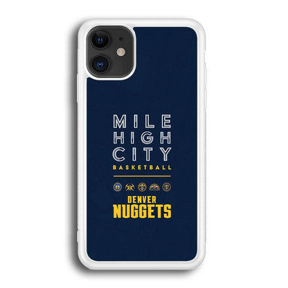 Denver Nuggets The Mile High City iPhone 12 Case-Oxvistore