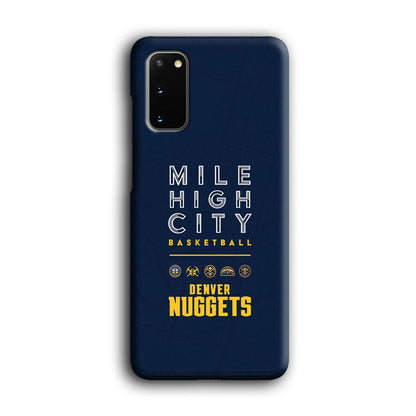 Denver Nuggets The Mile High City Samsung Galaxy S20 Case-Oxvistore