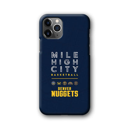 Denver Nuggets The Mile High City iPhone 11 Pro Case-Oxvistore