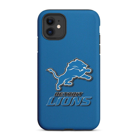 Detroit Lions Logo 2 in 1 Tough Phone Case-Oxvistore