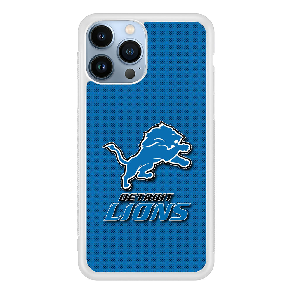 Detroit Lions Logo 2D Rubber Phone Case