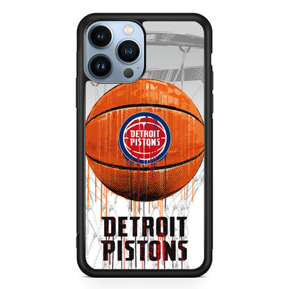 Detroit Pistons Ball 2D Rubber Phone Case