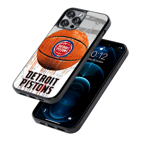 Detroit Pistons Ball 2D Rubber Phone Case