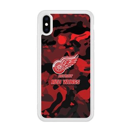 Detroit Red Wings Brave in Hand iPhone X Case-Oxvistore