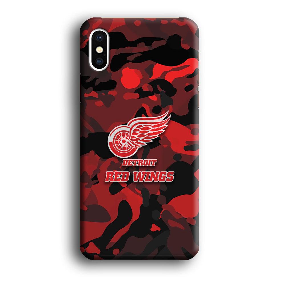 Detroit Red Wings Brave in Hand iPhone X Case-Oxvistore