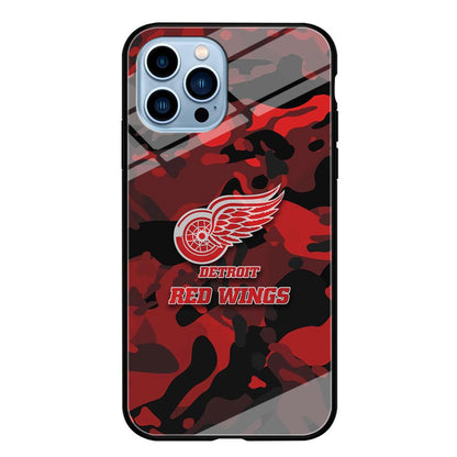 Detroit Red Wings Brave in Hand iPhone 15 Pro Case-Oxvistore