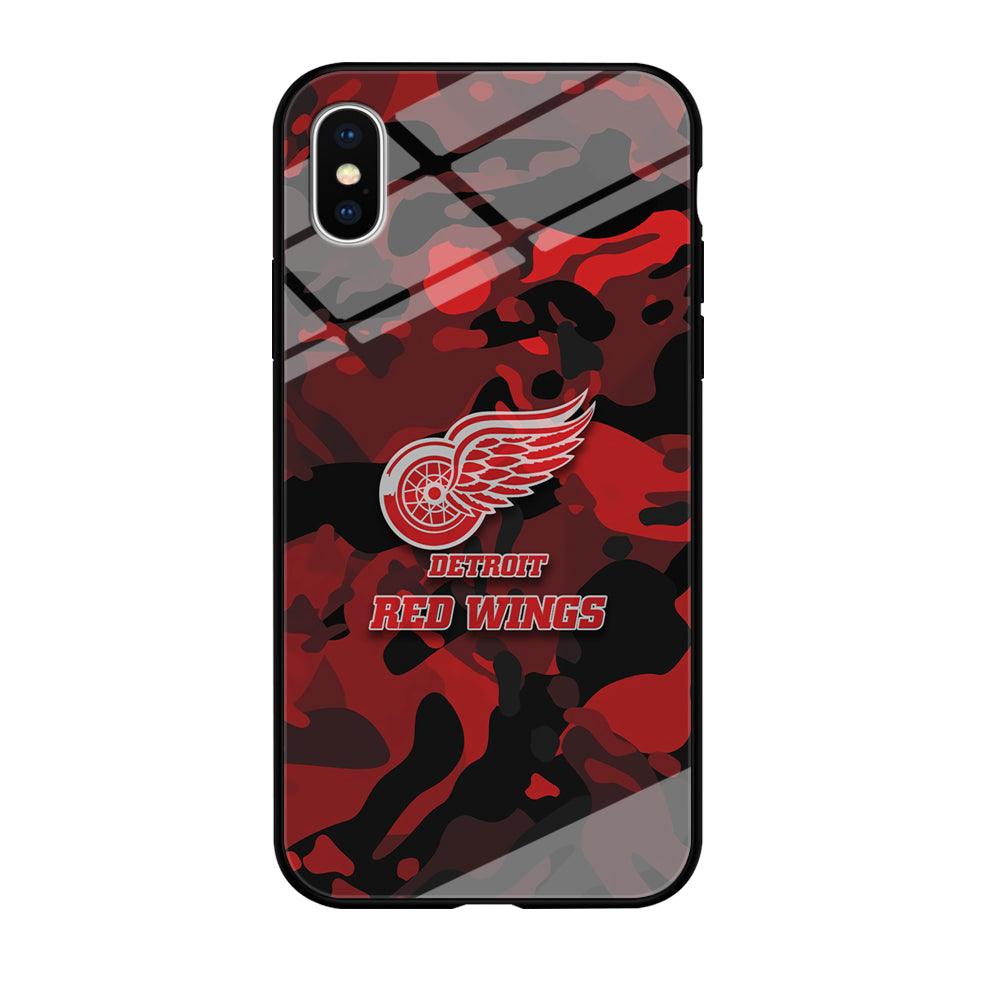 Detroit Red Wings Brave in Hand iPhone X Case-Oxvistore