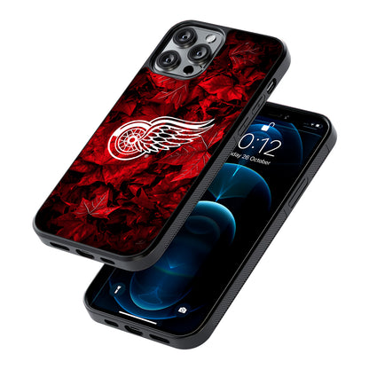 Detroit Red Wings Maple Leaves 2D Rubber Phone Case