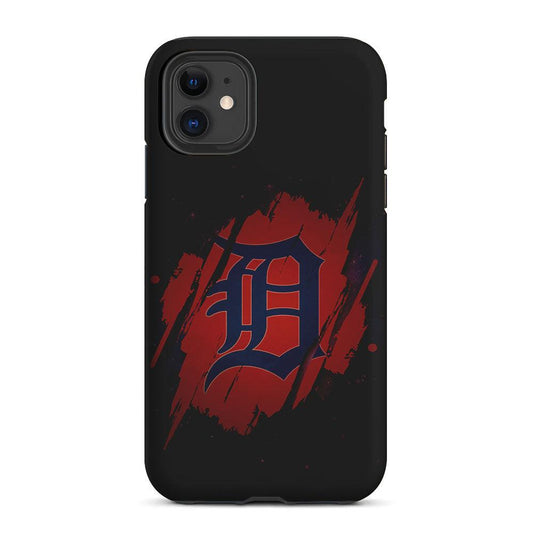 Detroit Tigers Logo 2 in 1 Tough Phone Case-Oxvistore