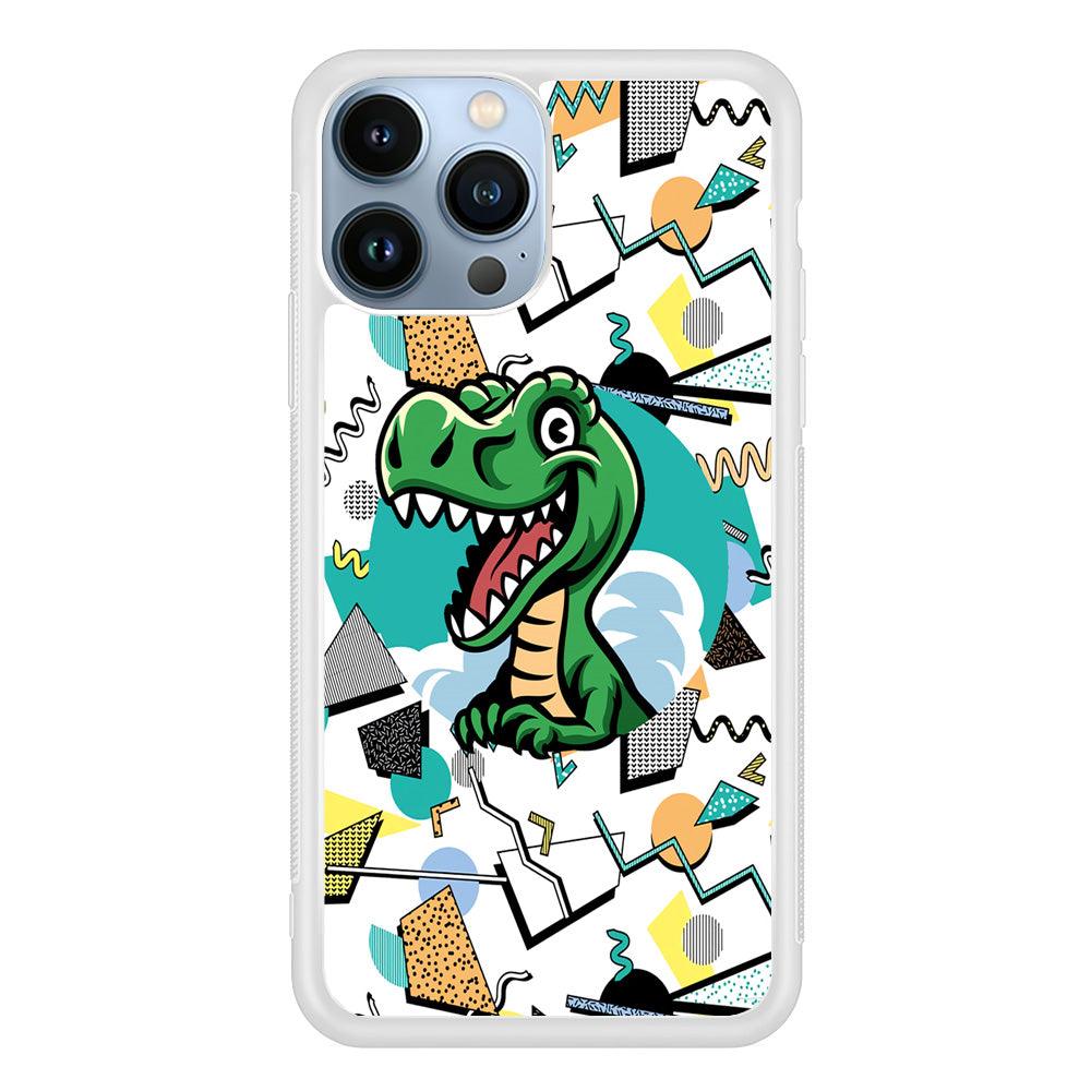 Dinosaur Collage Form of Plesure iPhone 15 Pro Case-Oxvistore