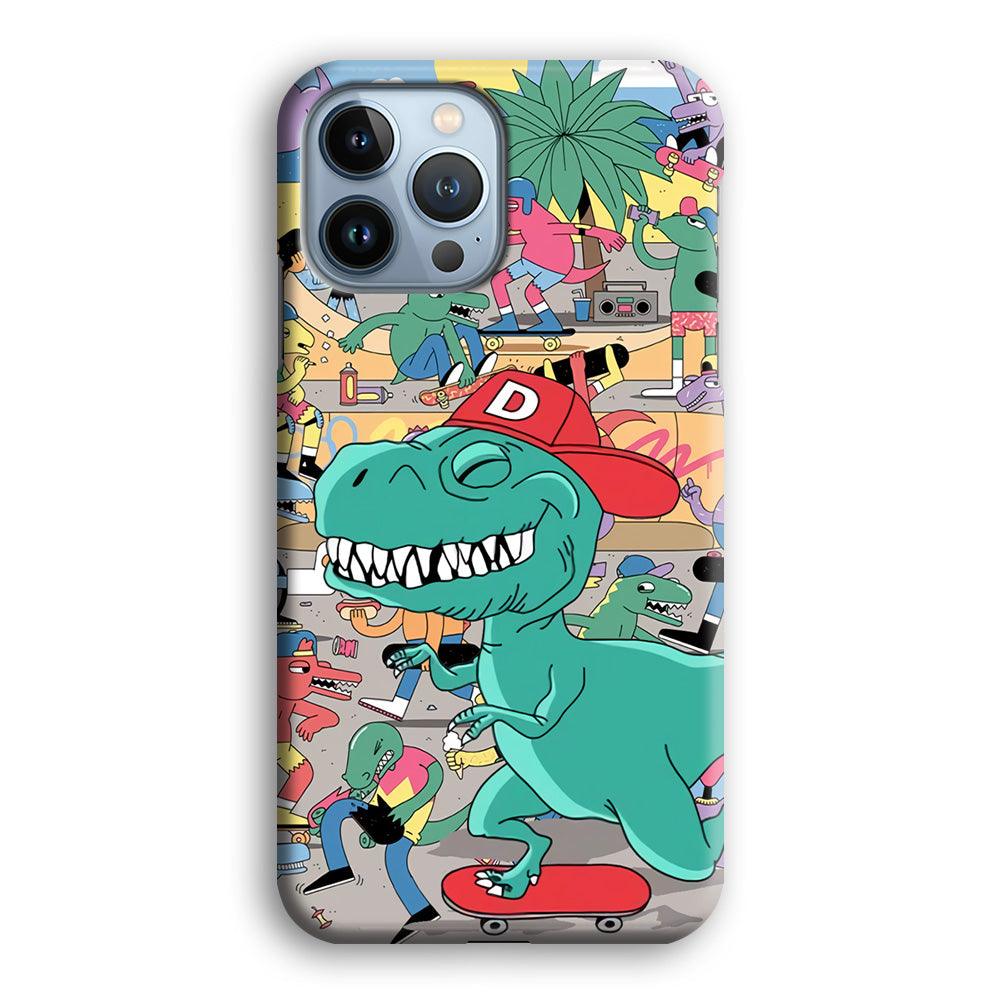 Dinosaur Park of Skating iPhone 15 Pro Case-Oxvistore