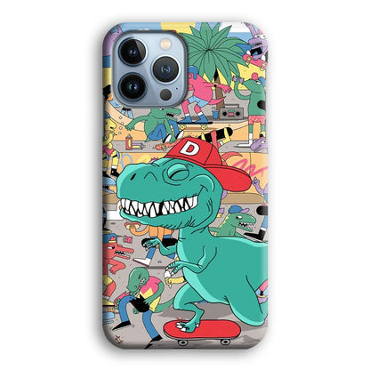 Dinosaur Park of Skating iPhone 15 Pro Case-Oxvistore