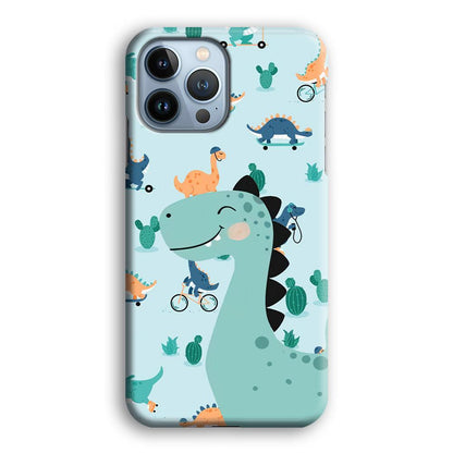 Dinosaur Sport and Smile iPhone 15 Pro Case-Oxvistore