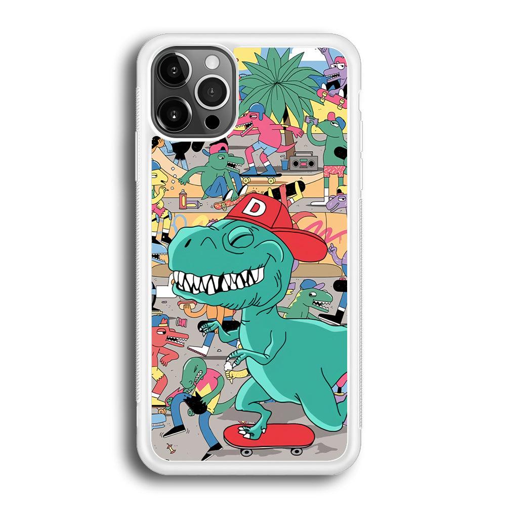 Dinosaur Park of Skating iPhone 12 Pro Max Case-Oxvistore