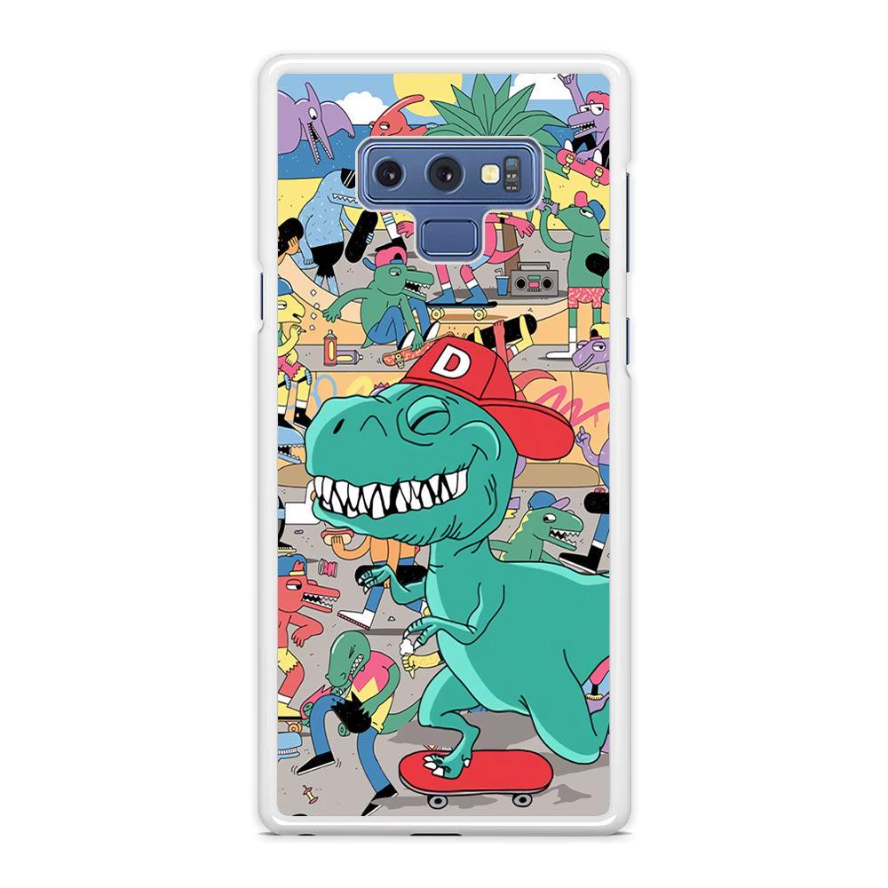 Dinosaur Park of Skating Samsung Galaxy Note 9 Case-Oxvistore