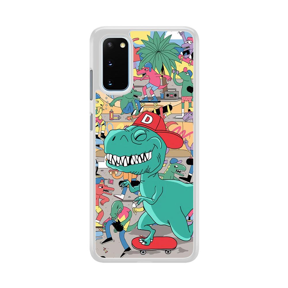 Dinosaur Park of Skating Samsung Galaxy S20 Case-Oxvistore