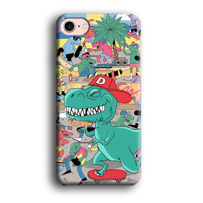 Dinosaur Park of Skating iPhone 8 Case-Oxvistore