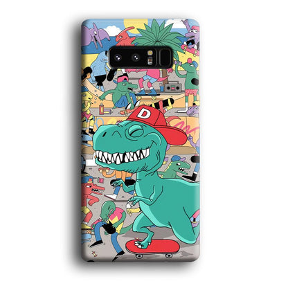 Dinosaur Park of Skating Samsung Galaxy Note 8 Case-Oxvistore