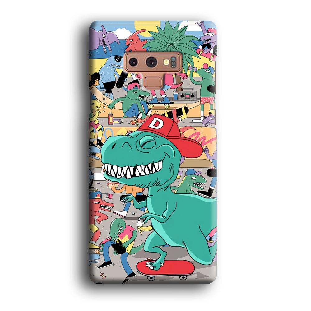 Dinosaur Park of Skating Samsung Galaxy Note 9 Case-Oxvistore