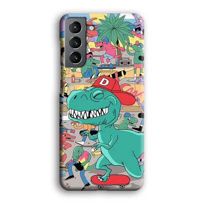 Dinosaur Park of Skating Samsung Galaxy S21 Case-Oxvistore