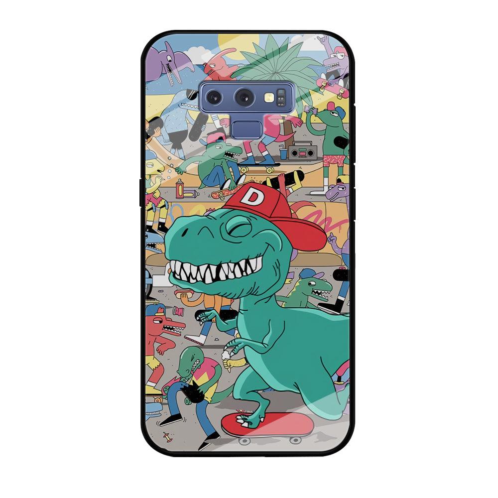 Dinosaur Park of Skating Samsung Galaxy Note 9 Case-Oxvistore