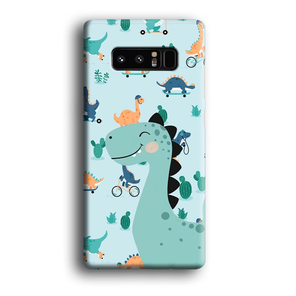 Dinosaur Sport and Smile Samsung Galaxy Note 8 Case-Oxvistore