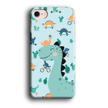 Dinosaur Sport and Smile iPhone 8 Case-Oxvistore