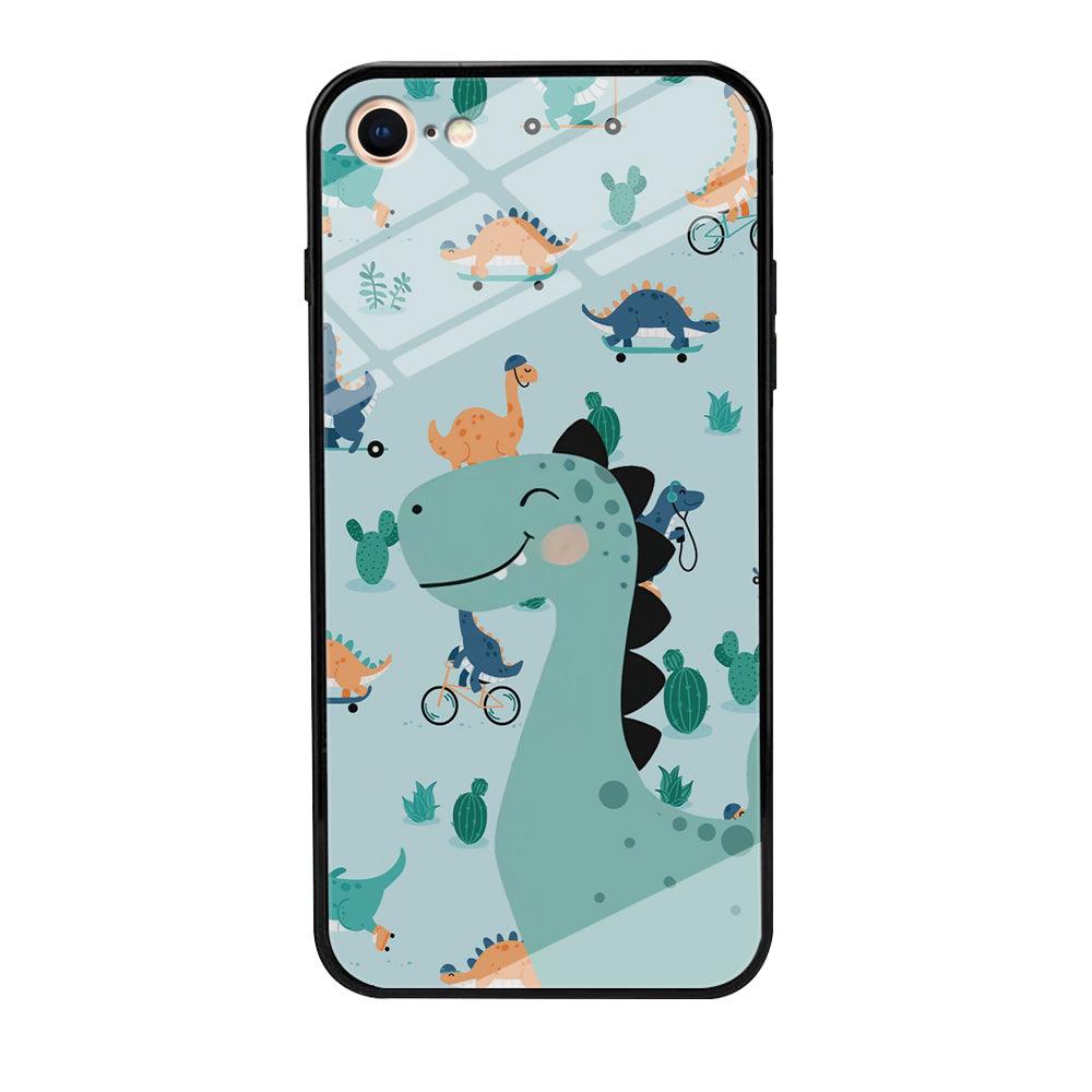 Dinosaur Sport and Smile iPhone 8 Case-Oxvistore