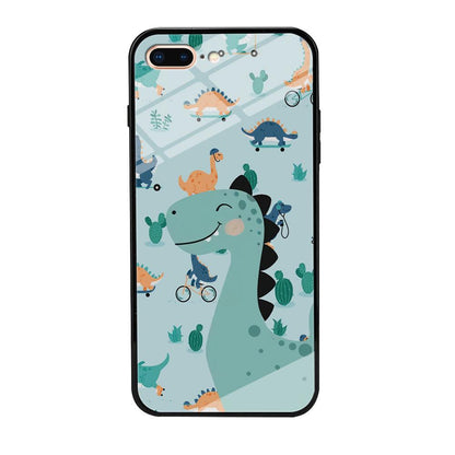 Dinosaur Sport and Smile iPhone 8 Plus Case-Oxvistore