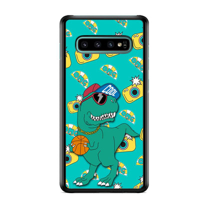 Dinosaur Star Player Samsung Galaxy S10 Case-Oxvistore